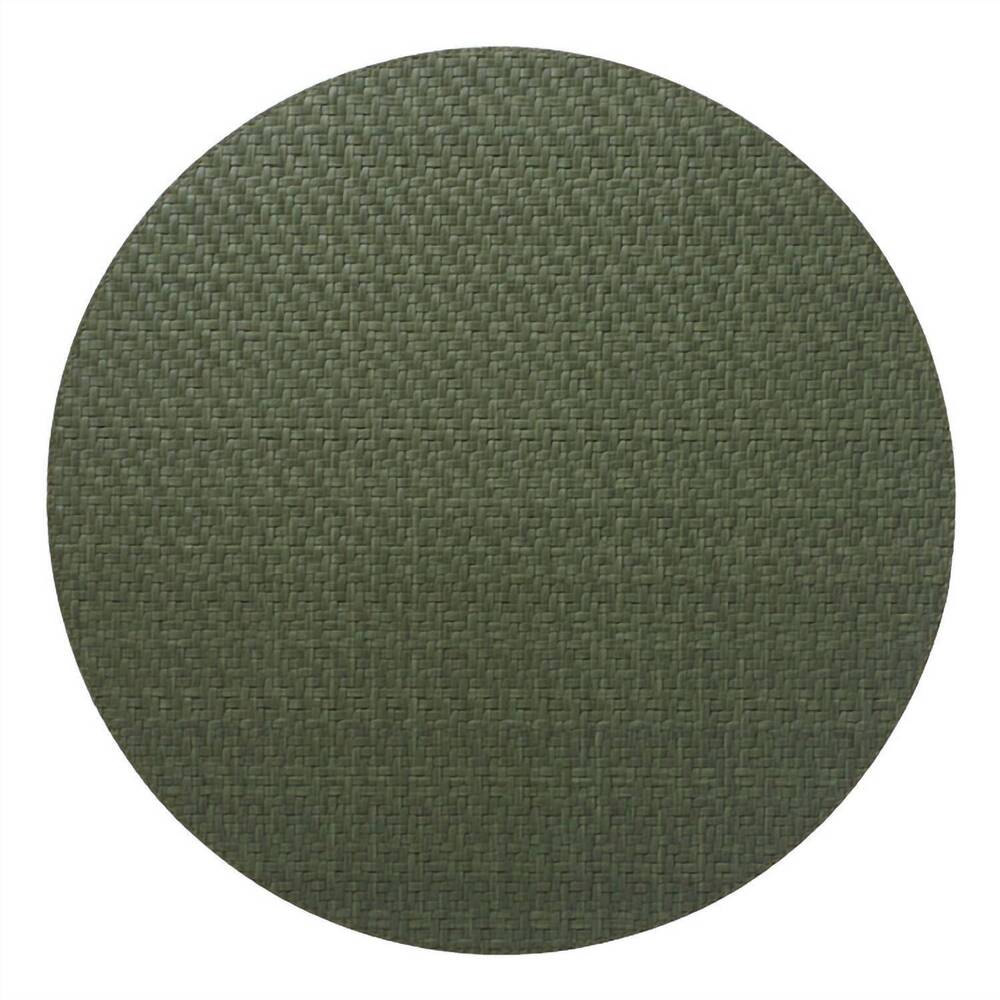 NEW BODRUM LINENS wicker placemats - set of 4 in olive